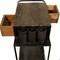 Homeroots 37 x 19 x 33 in. Rolling Rustic Black & Natural Bar Cart 389227 - alternate 6